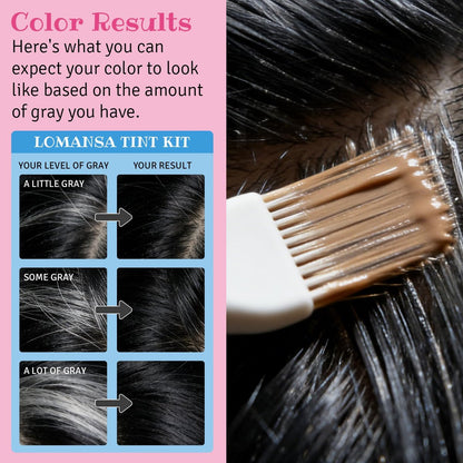 Lomansa 10ml Lash Color Kit - Black Voluminous Eyelash Dye, Easy-to-Use, Lasts 4 Weeks Avelisse