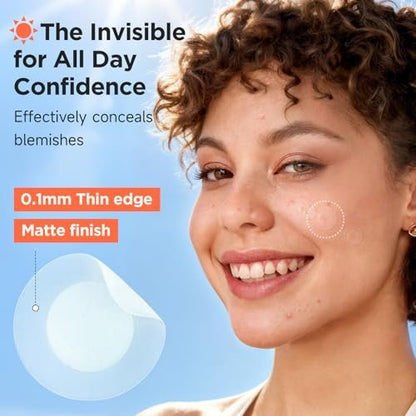 Glowpatch Pimple Patches for Face - 330 Invisible Acne Patches, Daytime Ultra Thin Spot Stickers & Original Hydrocolloid Zit Patch 4 Sizes for Overnight Care