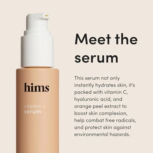 Hims Everyday Moisturizer for Men & Vitamin C Serum Duo - Lightweight Hydrating Face Moisturizer with Hyaluronic Acid and Shea Butter, Anti-Wrinkle Serum - 2 Fl Oz Total Avelisse
