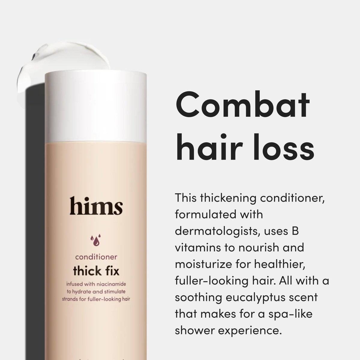 Hims Thick Fix Shampoo & Conditioner Set with Minoxidil 5% Topical Solution for Men - Hair Growth & Thickening Duo, Eucalyptus Scent Avelisse