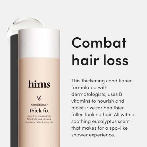 Hims Thick Fix Shampoo & Conditioner Set with Minoxidil 5% Topical Solution for Men - Hair Growth & Thickening Duo, Eucalyptus Scent Avelisse