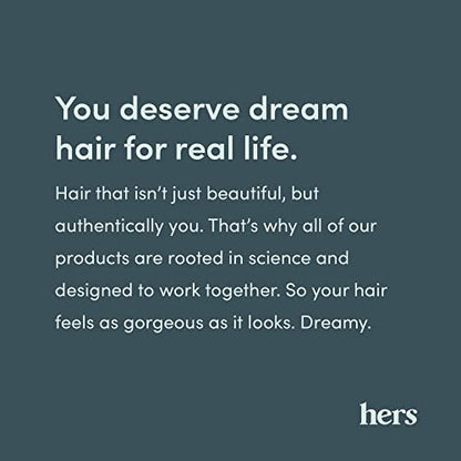 HERS Full Volume Shampoo & Conditioner Set for Women with Minoxidil 5% Topical Foam - Volumizing Hair Care & Regrowth Treatment, Coastal Cedar Citron, 2 x 6.4 oz + 2 oz