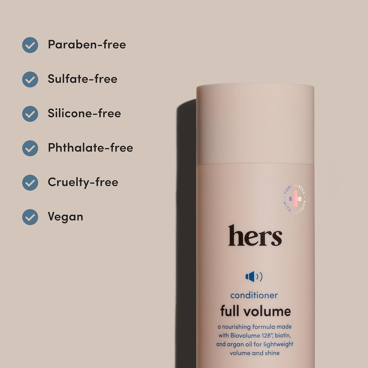 HERS Full Volume Shampoo & Conditioner Set for Women with Minoxidil 5% Topical Foam - Volumizing Hair Care & Regrowth Treatment, Coastal Cedar Citron, 2 x 6.4 oz + 2 oz - görsel 7