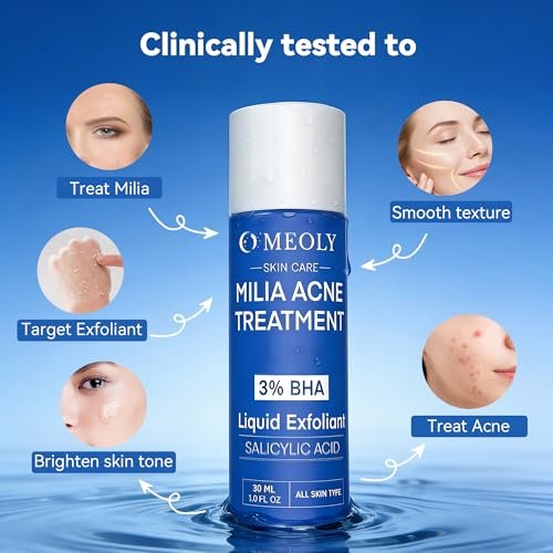 MEOLY Milia Remover Treatment Serum – BHA with Niacinamide for Milia & Acne, Advanced Exfoliant for Men and Women, 30 ML Avelisse