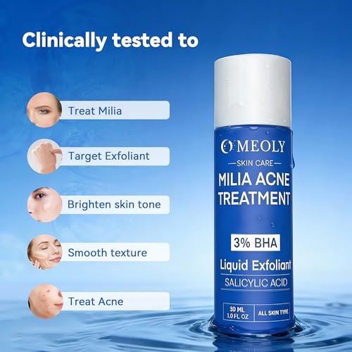 MEOLY Milia Remover Treatment Serum – BHA with Niacinamide for Milia & Acne, Advanced Exfoliant for Men and Women, 30 ML Avelisse