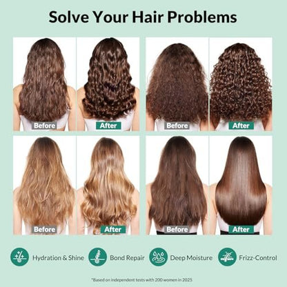 Eastgirl Collagen Hair Mask - Deep Conditioning 4-Protein Repair with Moroccan & Jojoba Oils, Panax Ginseng for Dry Damaged Frizzy Hair, Nourish & Strengthen, 11 fl oz Avelisse