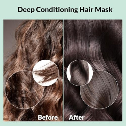 Eastgirl Collagen Hair Mask - Deep Conditioning 4-Protein Repair with Moroccan & Jojoba Oils, Panax Ginseng for Dry Damaged Frizzy Hair, Nourish & Strengthen, 11 fl oz Avelisse