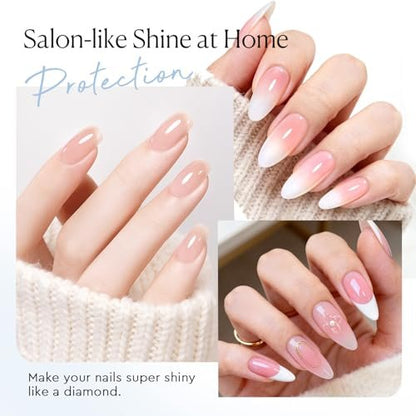 AZUREBEAUTY Instant Dry Top Coat – Quick Dry Clear Nail Polish Top Coat, High Gloss Shine, Chip Resistant, Smooth Finish