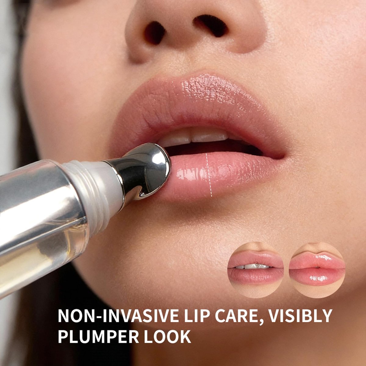 Lip Volumizer Plumper Serum with Hyaluronic Acid – Deep Hydration for Fuller Lips, Day & Night Moisture Lip Treatment, Smooth Non-Sticky Lip Balm, 0.34 fl.oz Avelisse
