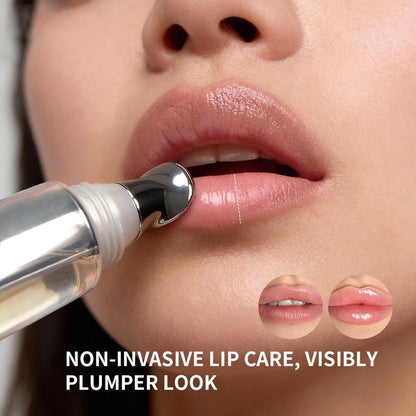 Lip Volumizer Plumper Serum with Hyaluronic Acid – Deep Hydration for Fuller Lips, Day & Night Moisture Lip Treatment, Smooth Non-Sticky Lip Balm, 0.34 fl.oz Avelisse