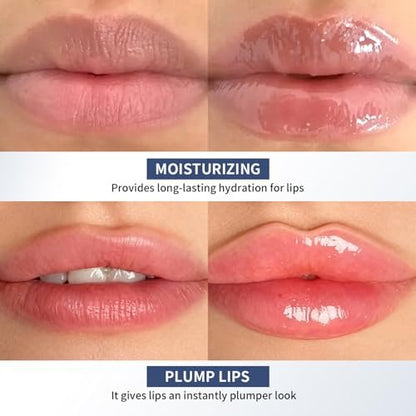 Lip Volumizer Plumper Serum with Hyaluronic Acid – Deep Hydration for Fuller Lips, Day & Night Moisture Lip Treatment, Smooth Non-Sticky Lip Balm, 0.34 fl.oz Avelisse