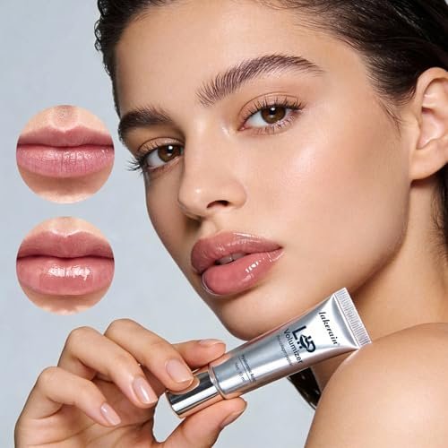 Lip Volumizer Plumper Serum with Hyaluronic Acid – Deep Hydration for Fuller Lips, Day & Night Moisture Lip Treatment, Smooth Non-Sticky Lip Balm, 0.34 fl.oz Avelisse