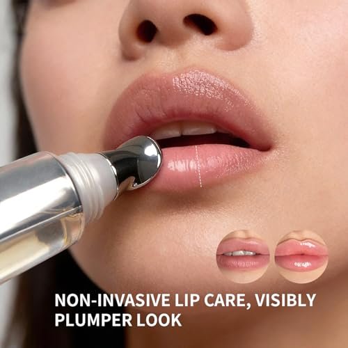 Lip Volumizer Plumper Serum with Hyaluronic Acid – Deep Hydration for Fuller Lips, Day & Night Moisture Lip Treatment, Smooth Non-Sticky Lip Balm, 0.34 fl.oz Avelisse