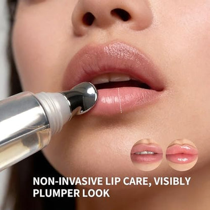 Lip Volumizer Plumper Serum with Hyaluronic Acid – Deep Hydration for Fuller Lips, Day & Night Moisture Lip Treatment, Smooth Non-Sticky Lip Balm, 0.34 fl.oz Avelisse