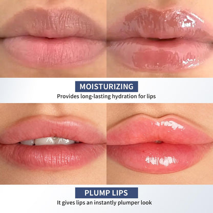 Lip Volumizer Plumper Serum with Hyaluronic Acid – Deep Hydration for Fuller Lips, Day & Night Moisture Lip Treatment, Smooth Non-Sticky Lip Balm, 0.34 fl.oz Avelisse