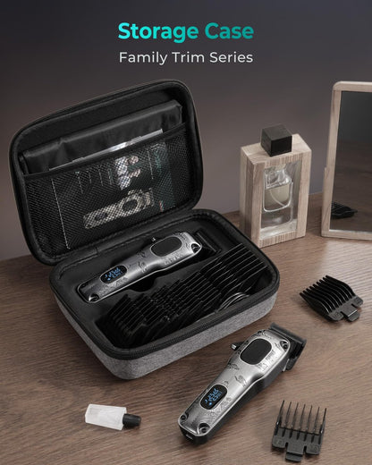 VGRPRO Professional Hair Clippers for Men - Cordless & Corded Barber Clippers with LED Display, Metal Body, Travel Case - Electric Grooming Kit for Home & Salon Use Avelisse