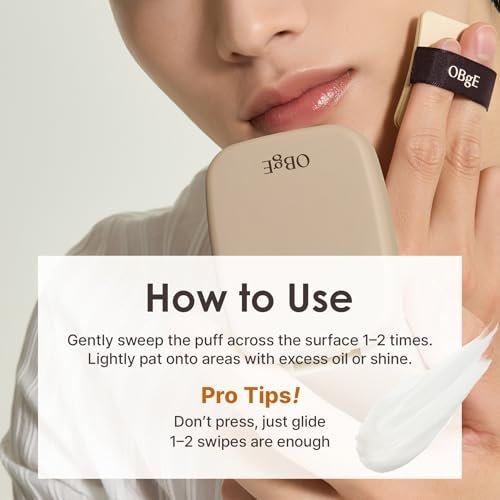 OBgE Oil Control Finisher - Bouncy Jelly Texture Sebum Control Powder, Matte Finish Face Powder for Oily Skin, Translucent Setting Powder, 0.17 oz - görsel 18