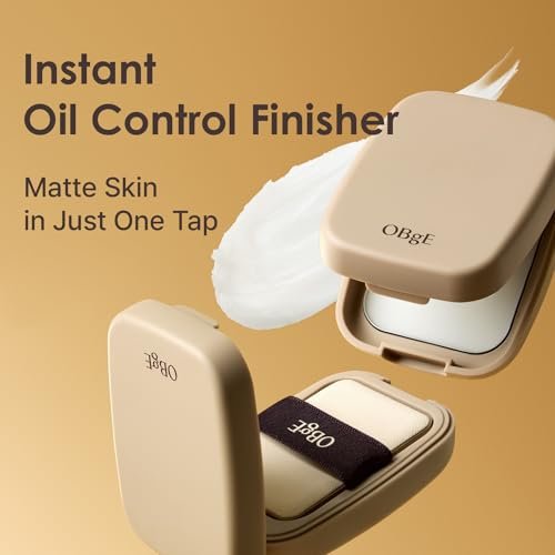 OBgE Oil Control Finisher - Bouncy Jelly Texture Sebum Control Powder, Matte Finish Face Powder for Oily Skin, Translucent Setting Powder, 0.17 oz - görsel 10
