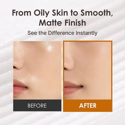 OBgE Oil Control Finisher - Bouncy Jelly Texture Sebum Control Powder, Matte Finish Face Powder for Oily Skin, Translucent Setting Powder, 0.17 oz