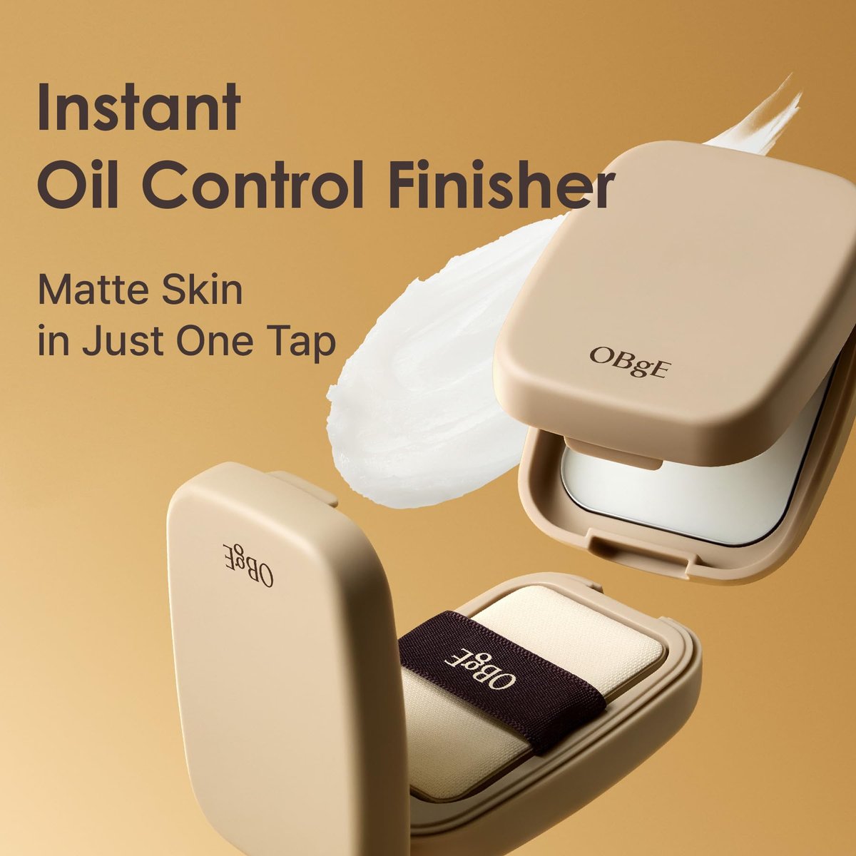 OBgE Oil Control Finisher - Bouncy Jelly Texture Sebum Control Powder, Matte Finish Face Powder for Oily Skin, Translucent Setting Powder, 0.17 oz - görsel 9