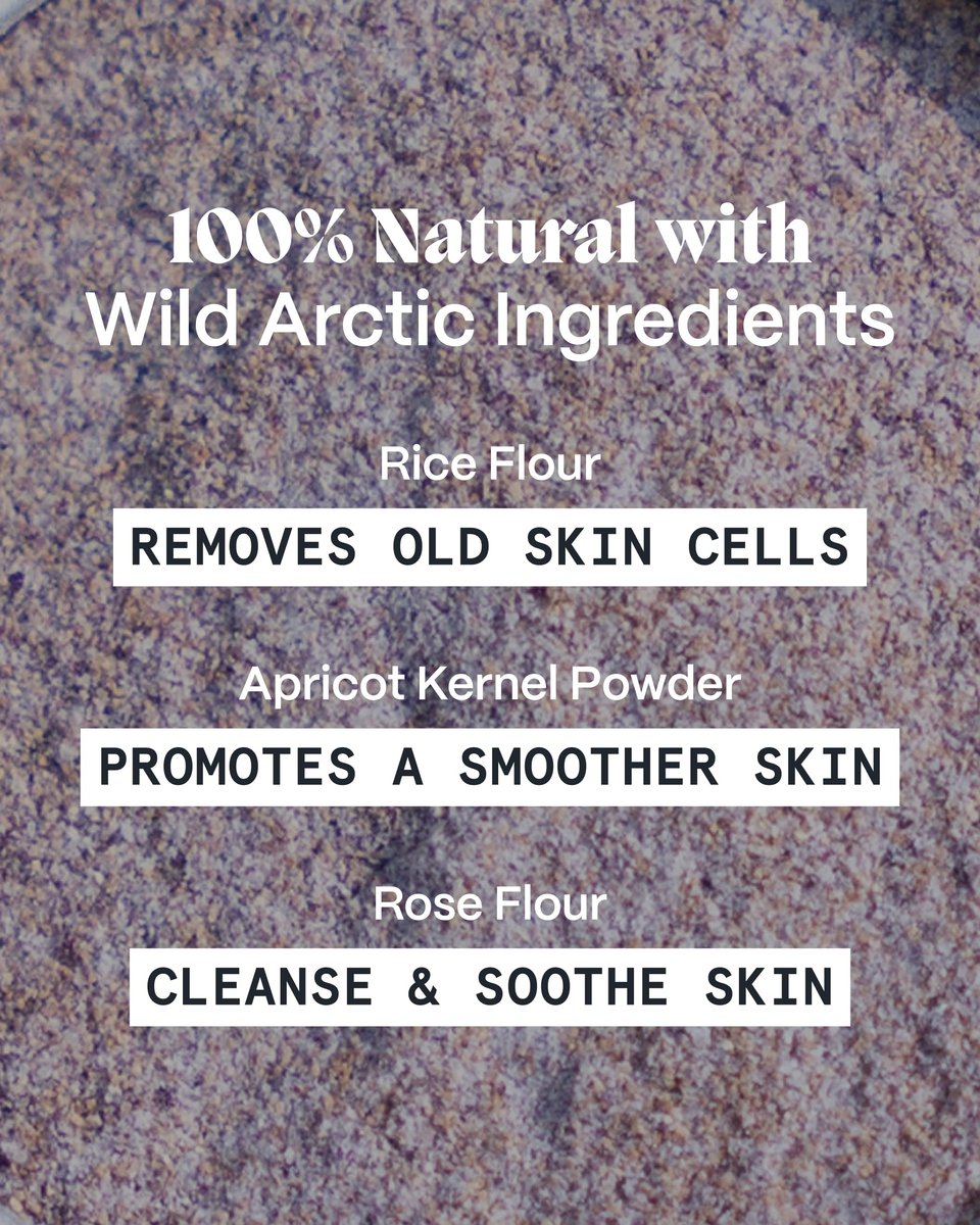 Norse Organics Natural Exfoliating Scrub for Acne Prone Skin - Rose Petals, Apricot Kernel & Rice Flour - Gentle Deep Cleanse for All Skin Types - Men & Women - 3x Weekly Use - 1 oz Avelisse