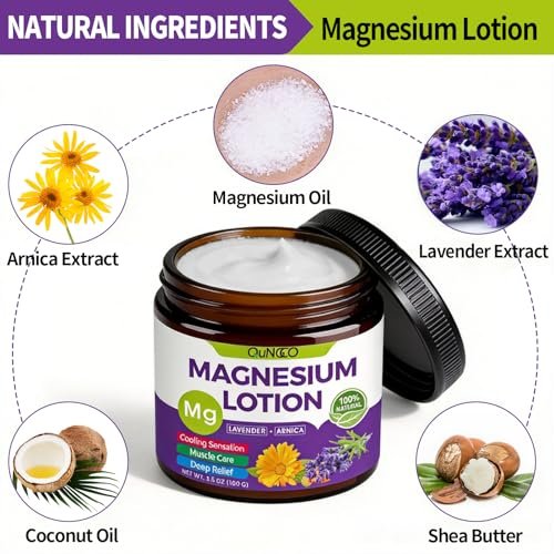 Pure Magnesium Oil Spray + Lotion Set for Sleep, Leg & Muscle Relaxation – Unscented, Non-Greasy, Less Itch, 100% Magnesium Chloride Brine, Lotion with Arnica & Lavender Avelisse