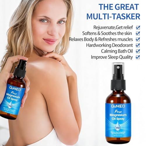 Pure Magnesium Oil Spray + Lotion Set for Sleep, Leg & Muscle Relaxation – Unscented, Non-Greasy, Less Itch, 100% Magnesium Chloride Brine, Lotion with Arnica & Lavender Avelisse