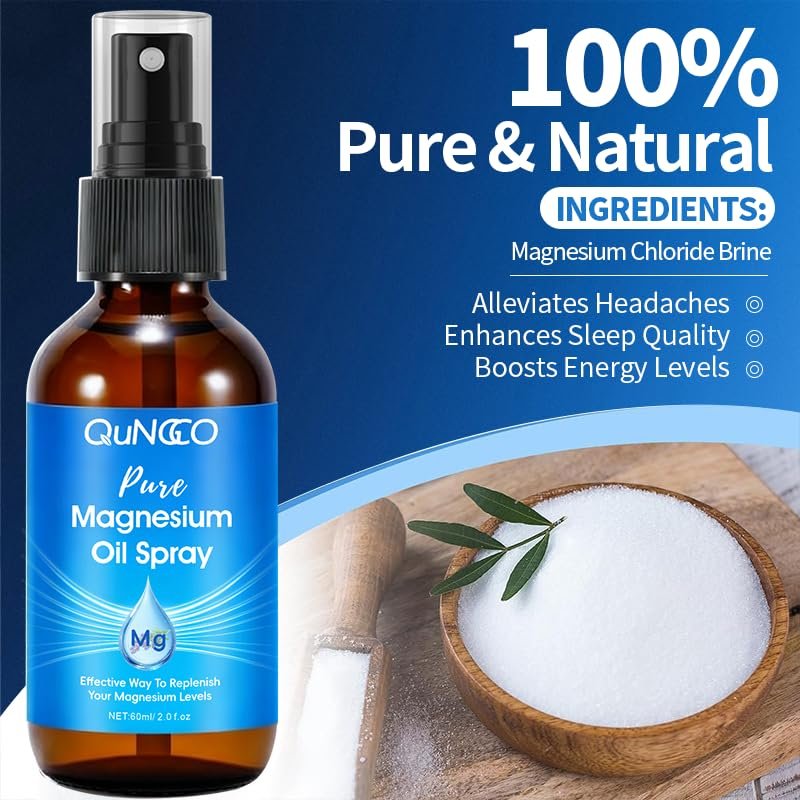 Pure Magnesium Oil Spray + Lotion Set for Sleep, Leg & Muscle Relaxation – Unscented, Non-Greasy, Less Itch, 100% Magnesium Chloride Brine, Lotion with Arnica & Lavender Avelisse