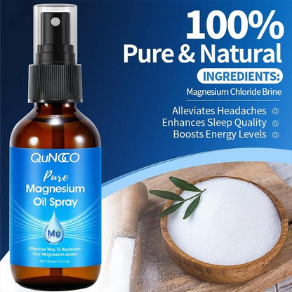 Pure Magnesium Oil Spray + Lotion Set for Sleep, Leg & Muscle Relaxation – Unscented, Non-Greasy, Less Itch, 100% Magnesium Chloride Brine, Lotion with Arnica & Lavender Avelisse