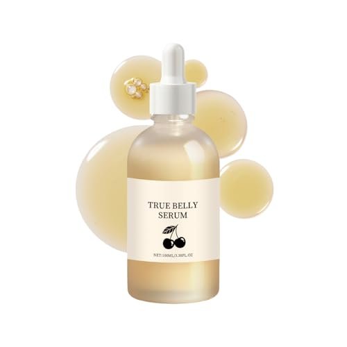 BlueBouff True Belly Serum with Cherry Extract - Pregnancy-Safe Belly Oil for Stretch Marks, Hydration Support, 3.38 fl oz Avelisse