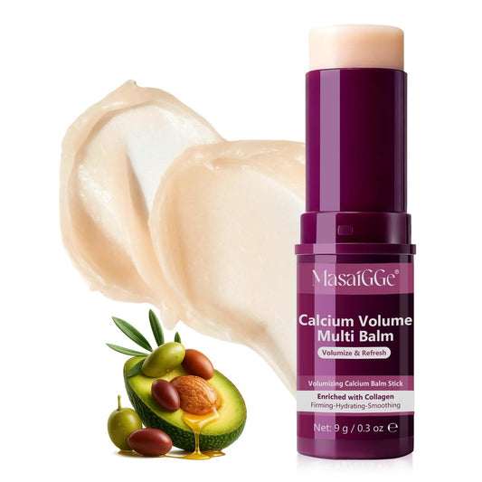 liiutry Calcium Volume Multi Balm – Korean Collagen Moisturizing Stick for Face, Anti-Aging Wrinkle Cream with Firming & Hydrating Benefits for Eyes, Neck, and Face