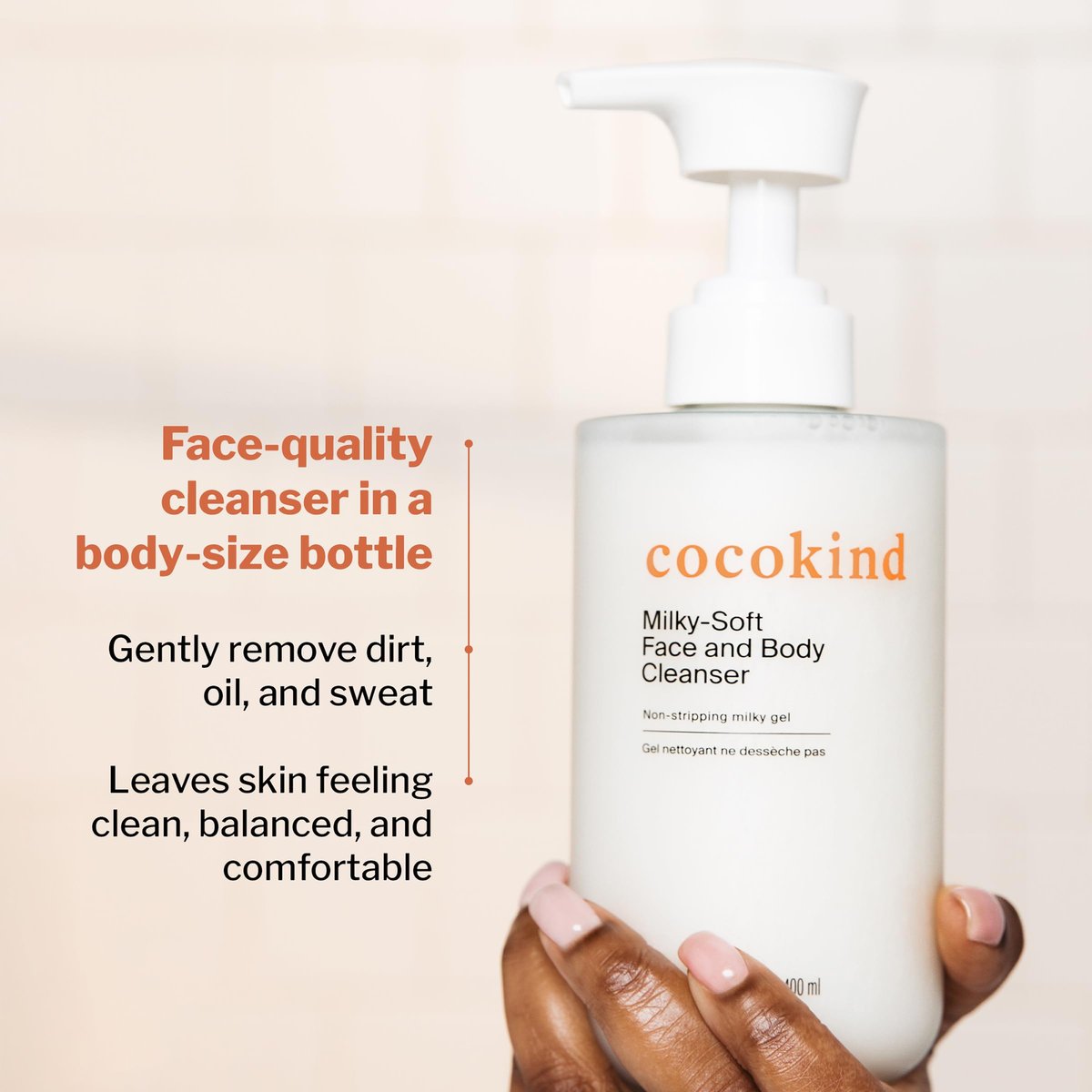 Cocokind Milky-Soft Face and Body Cleanser, Hydrating Facial & Body Wash for Sensitive Skin, Gentle Cleanser with Ceramides, Fragrance-Free & Clinically Tested, 13.5 oz (2 Pack) Avelisse