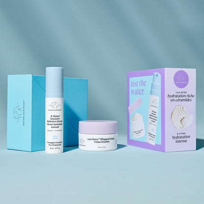 Drunk Elephant Test The Water Travel Size Hydrate and Nourish Kit - Clean Clinical Skincare Kit, Cruelty-Free, Dermatologist-Tested, Free of Essential Oils, Silicones, and Fragrance Avelisse