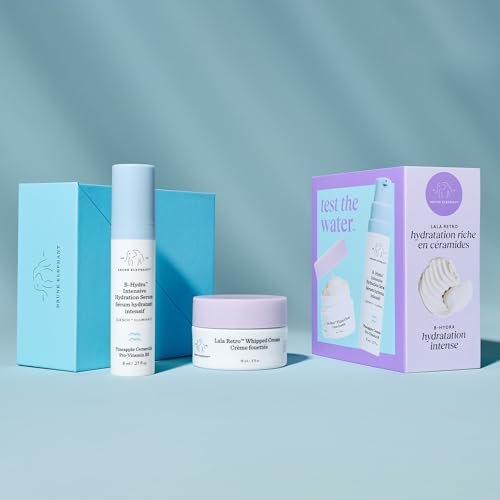 Drunk Elephant Test The Water Travel Size Hydrate and Nourish Kit - Clean Clinical Skincare Kit, Cruelty-Free, Dermatologist-Tested, Free of Essential Oils, Silicones, and Fragrance Avelisse