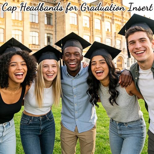 Pirekul Graduation Cap Headband Insert – Secure Your Grad Cap & Keep Your Hairstyle Perfect for Women & Students - görsel 12
