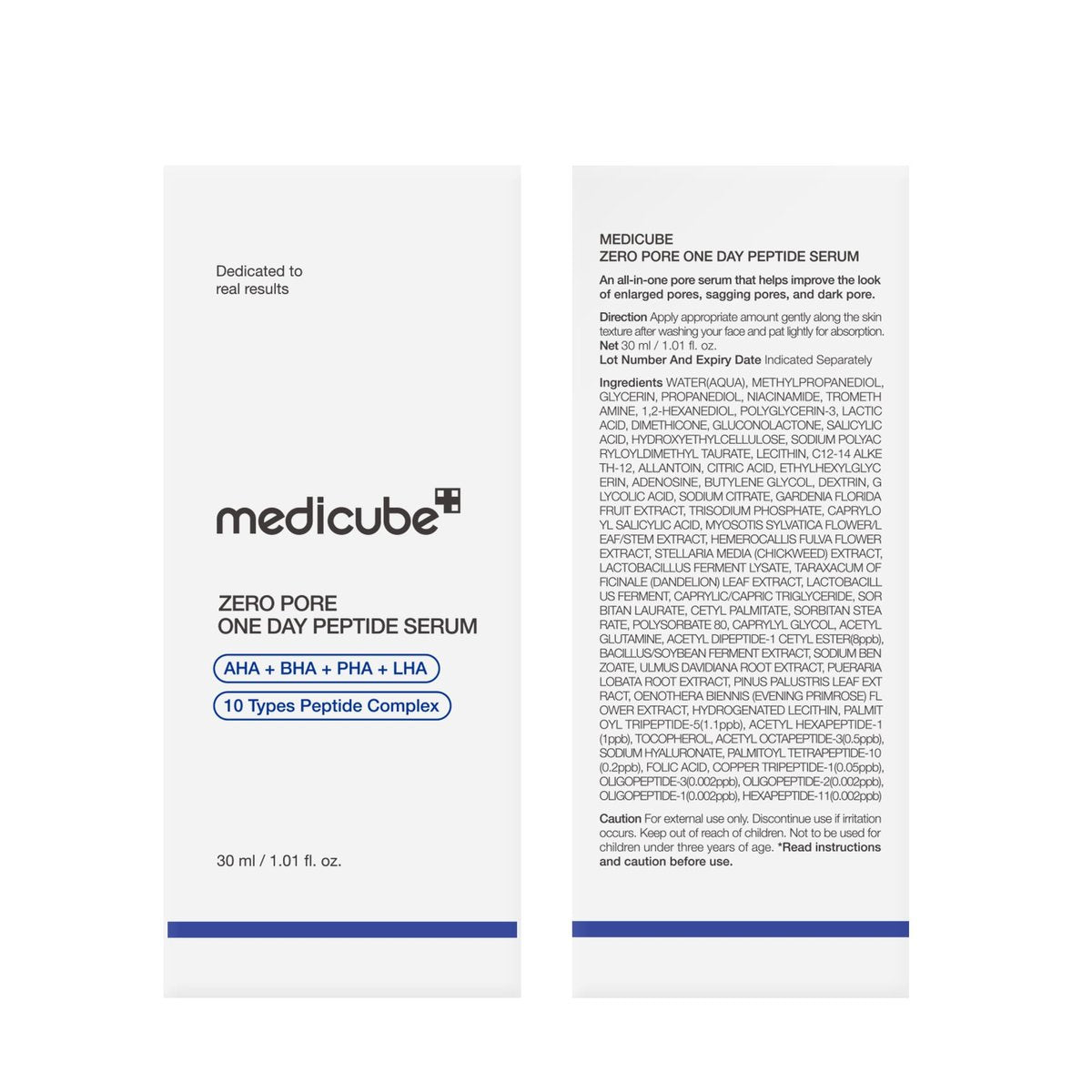 medicube Zero Pore One Day 10 Peptide Serum | Pore Refining & Oil Balancing with AHA, BHA, PHA, LHA + Copper Peptide (GHK-Cu) | Daily Pore-Focused Korean Skincare, 1.01 fl oz - görsel 18