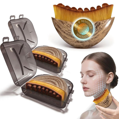 Lymphatic Contour Face Brush for Facial Drainage & Sculpting – 2-Piece Set