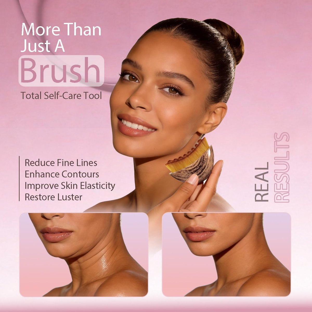 Lymphatic Contour Face Brush for Facial Drainage & Sculpting – 2-Piece Set - görsel 11