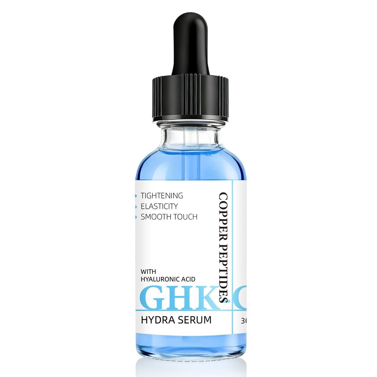 GHK-Cu Copper Peptide Facial Serum – Moisture-Balancing Formula with Hyaluronic Acid – Lightweight Daily Hydration, 1 fl oz Avelisse