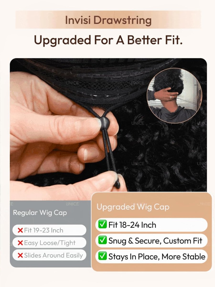 UNICE 7x5 Lace Part Bob Wig Human Hair Bye Bye Slip Glueless Wig with Silicone Strips & Drawstring Yaki Straight Layered Cut with Face Framing Layers 180% Density Bleached Knots Pre Plucked 12 Inch Avelisse