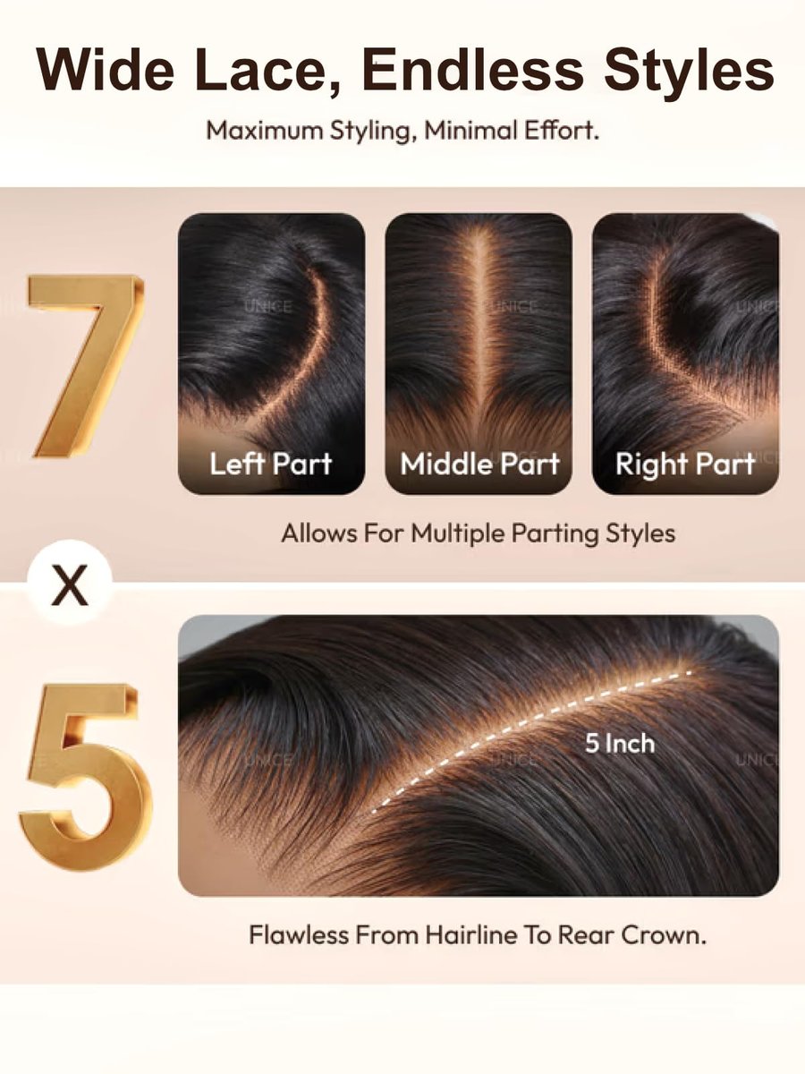 UNICE 7x5 Lace Part Bob Wig Human Hair Bye Bye Slip Glueless Wig with Silicone Strips & Drawstring Yaki Straight Layered Cut with Face Framing Layers 180% Density Bleached Knots Pre Plucked 12 Inch Avelisse