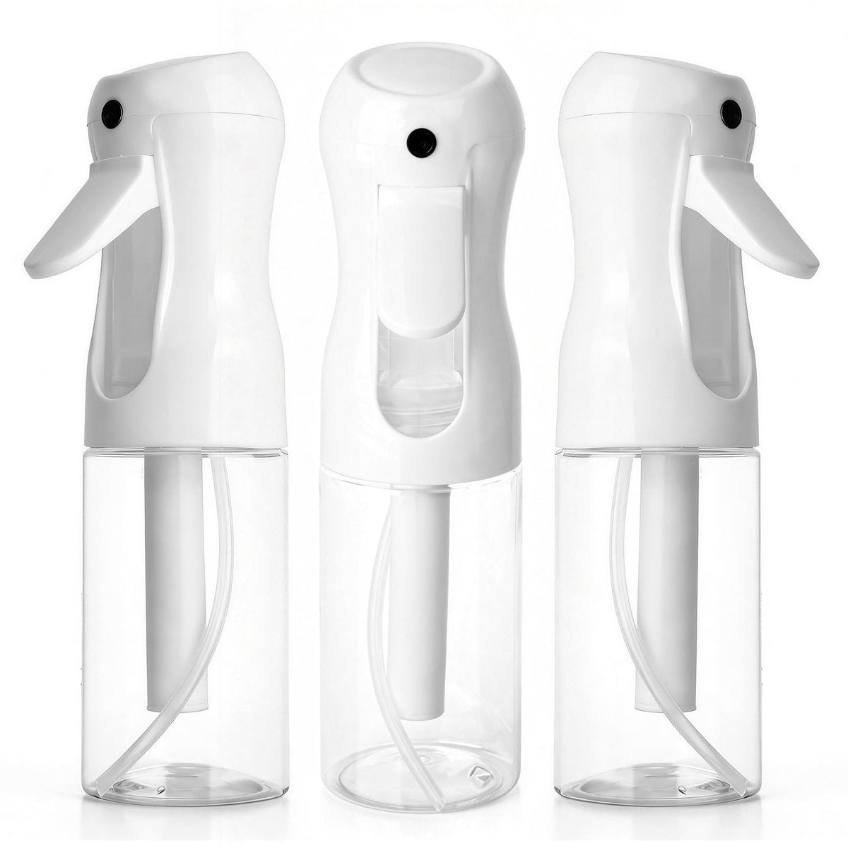 RMNJPW 3-Pack Continuous Spray Bottle 200ml, Ultra Fine Water Mister Refillable Empty Spray Bottle for Hair Styling, Salon, Skin Care, Cleaning & Plants (6.8oz Clear) - görsel 1