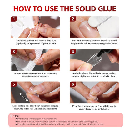 2 Sets Quick Drying Semi Solid Nail Glue (10g) with 10ml Remover for Press On Nails – No UV Lamp Needed, Long Lasting Fake Acrylic Nails Glue Gel Avelisse