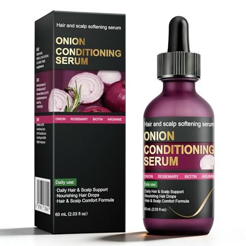 Onion Hair Growth Serum for Scalp & Hair Care - Hydrating Serum with Onion Extract, Rosemary & Biotin, Lightweight Daily Care for Fuller-Looking Hair (2.03 FL OZ) Avelisse