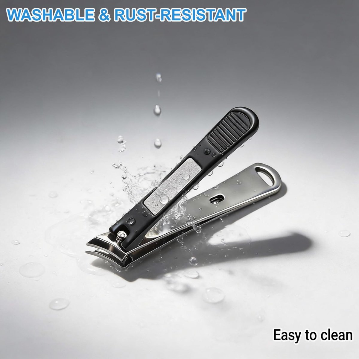 IWLUFK Upgraded Slanted Ingrown Toenail Clippers for Men Women Seniors – Sharp Stainless Steel Curved Toe Nail Trimmer with File for Thick Nails, Angled Nail Cutter - görsel 9