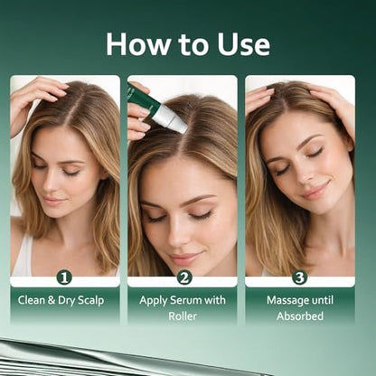Roota Hair Growth Serum Roll-On – Revitalize Scalp for Thicker, Healthier Hair, 25ml (Pack of 2) Avelisse