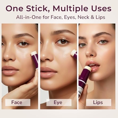 Peksozi Eye Care Set – Calcium Multi Balm Stick + Under Eye Patches 30 Pairs, Collagen Moisturizing Stick, Nourishing Calcium Volume Balm, Gentle Eye Care & Daily Skincare Avelisse