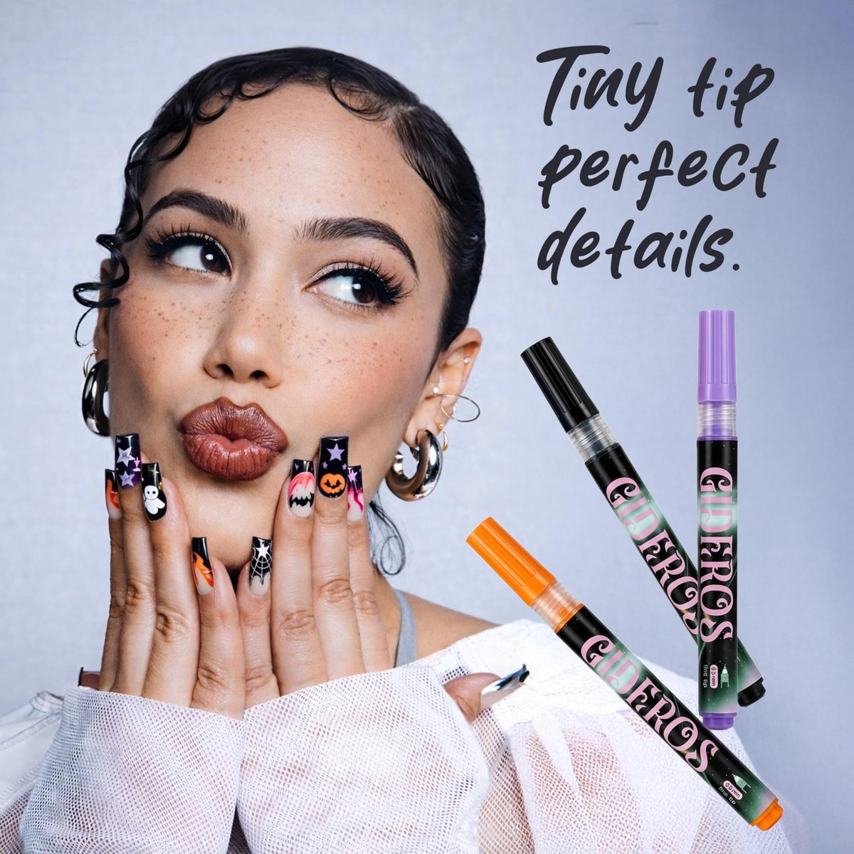 GIDEROS 12-Color Nail Art Markers - 0.5mm Precision Polish Pens for DIY Nail Art, Ideal for Professionals & Beginners Avelisse