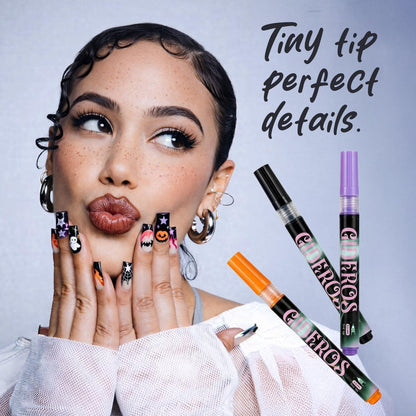 GIDEROS 12-Color Nail Art Markers - 0.5mm Precision Polish Pens for DIY Nail Art, Ideal for Professionals & Beginners Avelisse