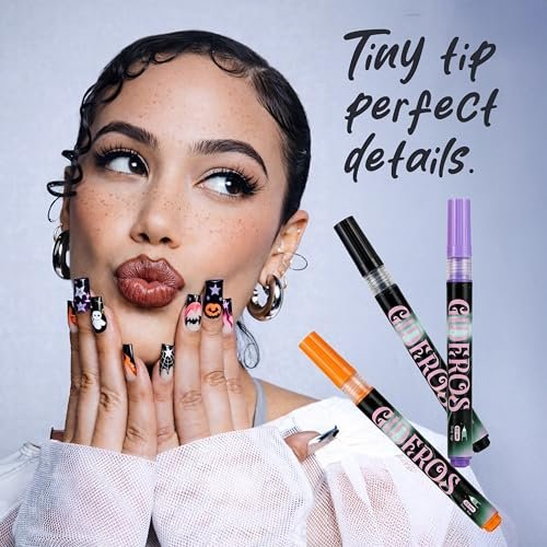 GIDEROS 12-Color Nail Art Markers - 0.5mm Precision Polish Pens for DIY Nail Art, Ideal for Professionals & Beginners Avelisse